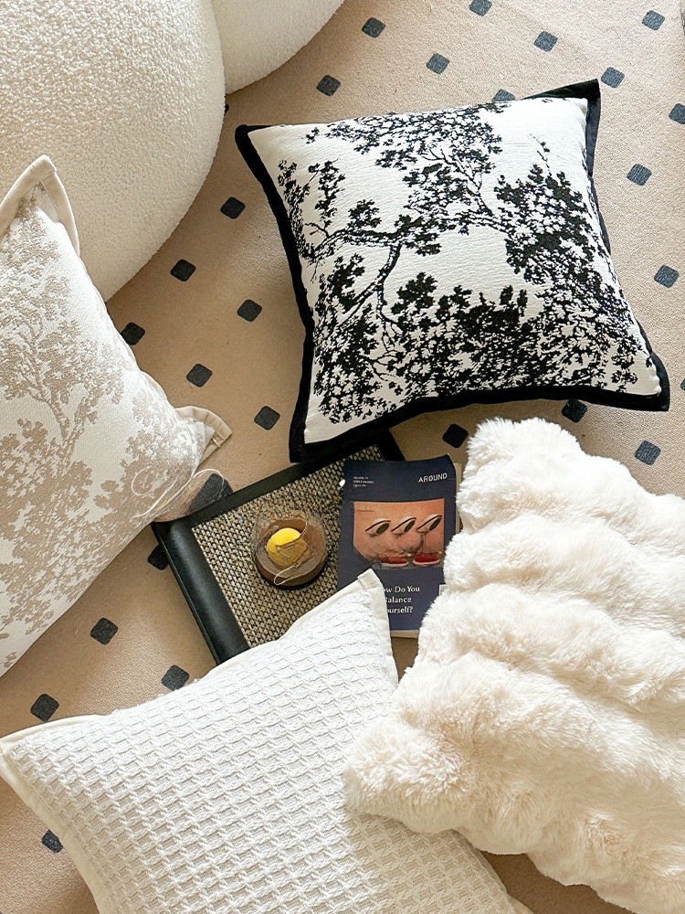 Home Fragrance In French - Fodera per cuscino quadrata in stile