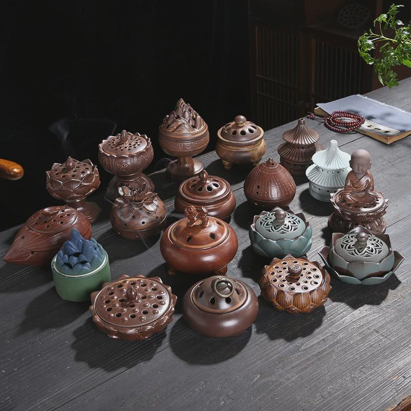 Home Fragrance Zen - Bruciatore di incenso in ceramica per
