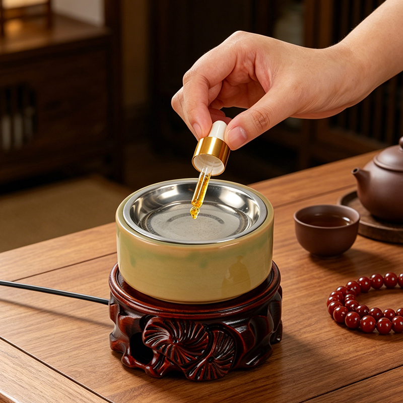 Home Fragrance Oils For Oil Burners - Bruciatore di Incenso Elettronico in Ceramica