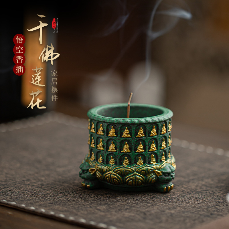 Home Fragrance Zen - Portaincenso in Pietra Arenaria Blu con