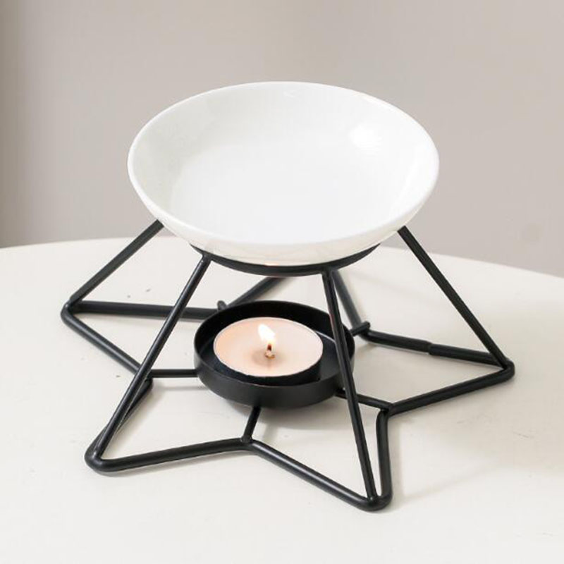 Home Fragrance Oils For Oil Burners - Scaffale a stella in metallo Ciotola