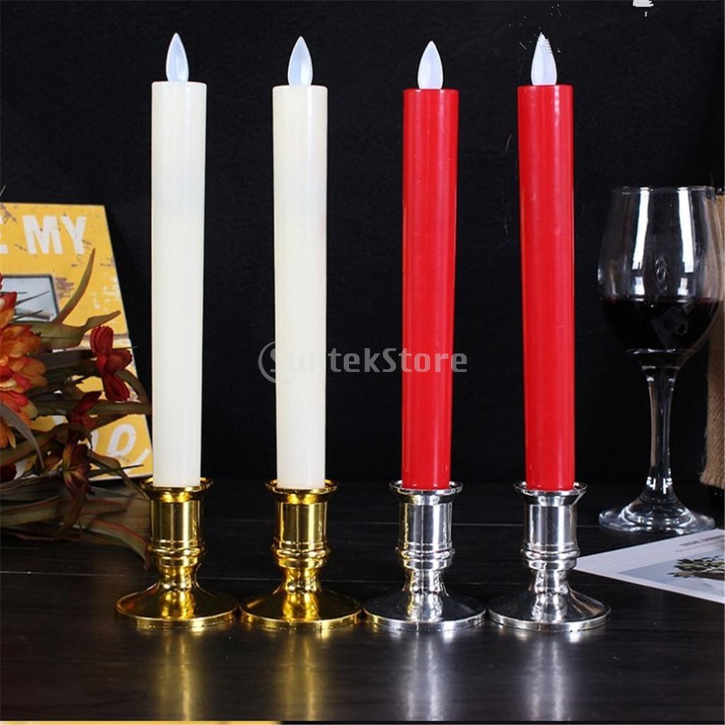 12pcs plastica Chamberstick co - Beeswax Taper Candle recensione e prezzo