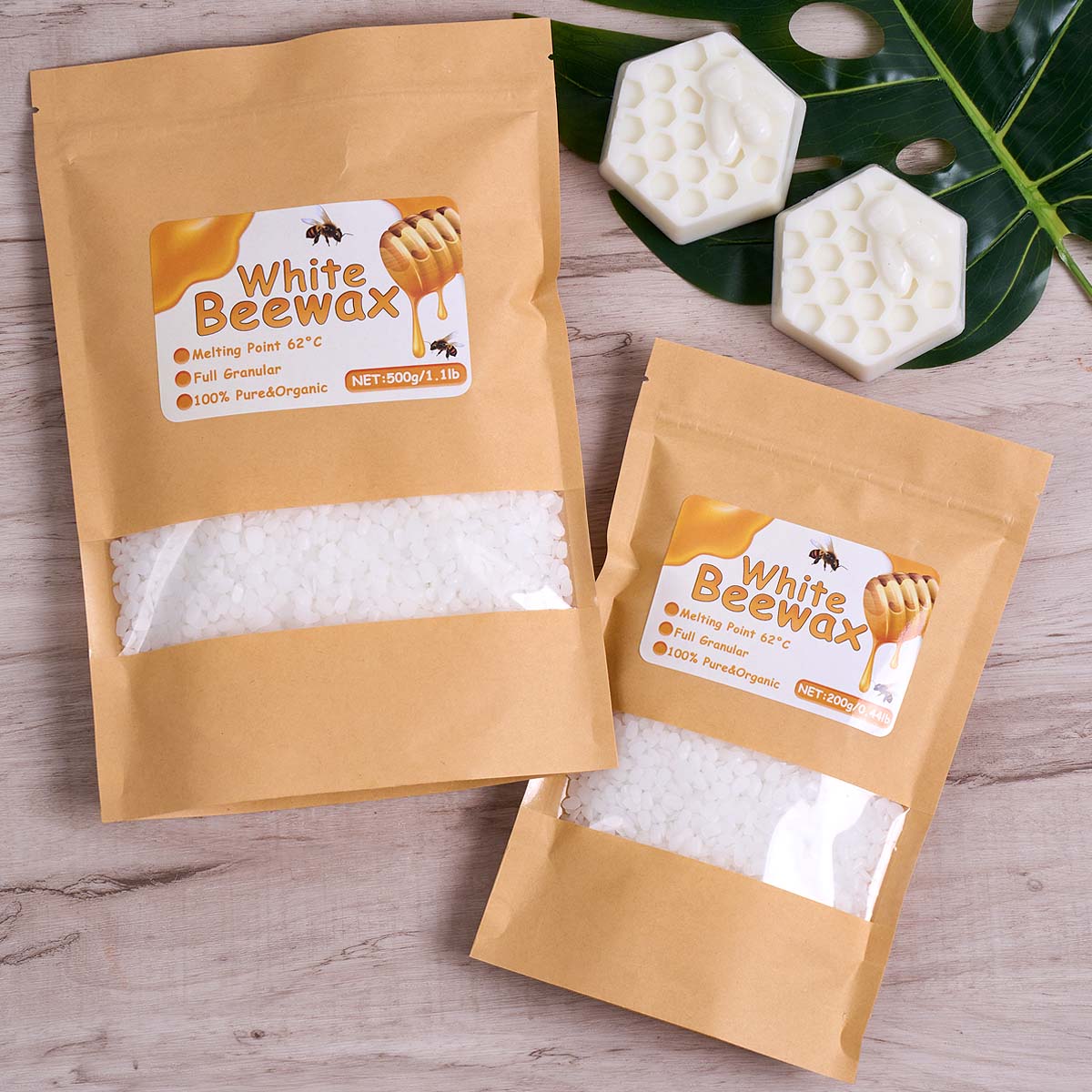 1000g Cera d'api bianca Candel - Beeswax Taper Candle recensione e prezzo