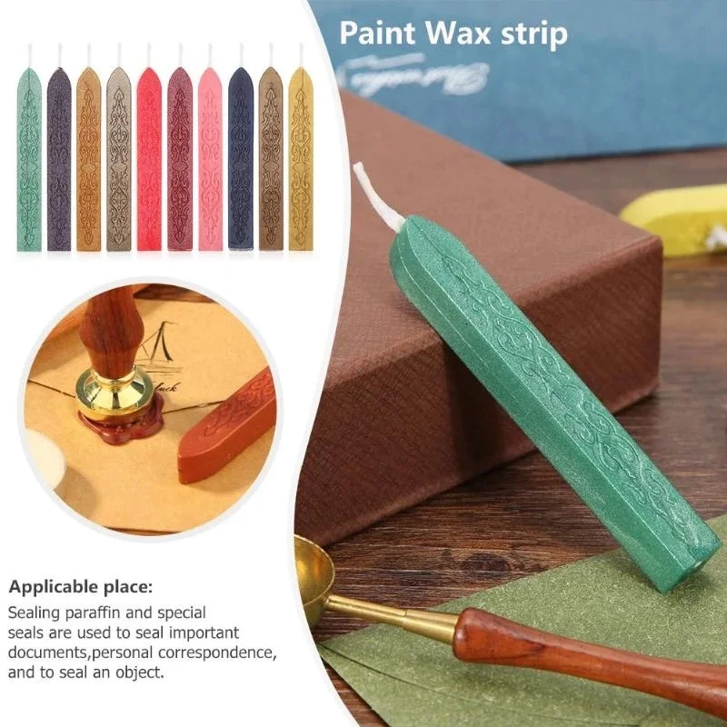 10Pcs bastoncini di ceralacca  - Beeswax Taper Candle recensione e prezzo