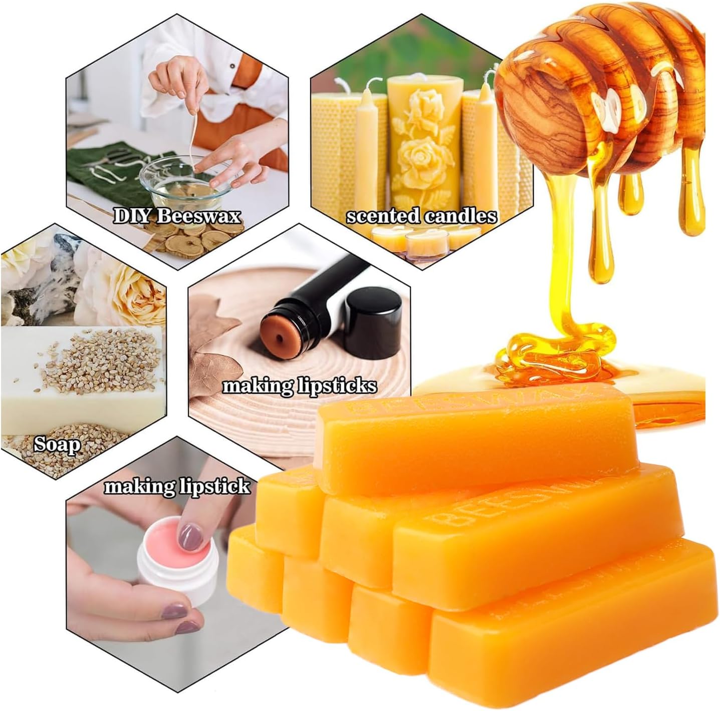 Barra di Cera d'Api, Blocco di - Beeswax Taper Candle recensione e prezzo